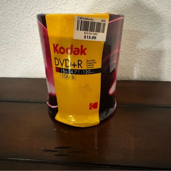 KODAK DVD-R 16X 4.7Gb 120min *100 pack *NEW. Read Discription - Picture 2 of 6
